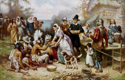 THE FIRST CELEBRATION OF THANKSGIVING, PLYMOUTH COLONY 1621